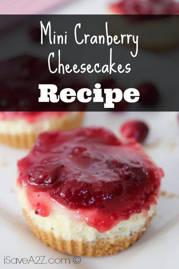 Mini Cranberry Cheesecakes