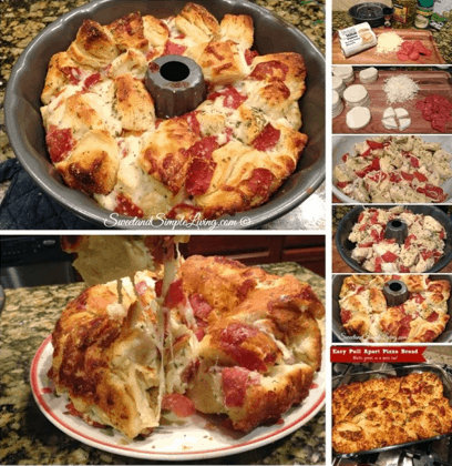 Easy Pull Apart Pizza Bread Recipe