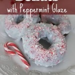 Chocolate Donuts with Peppermint Glaze