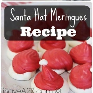 Santa Hat Meringues