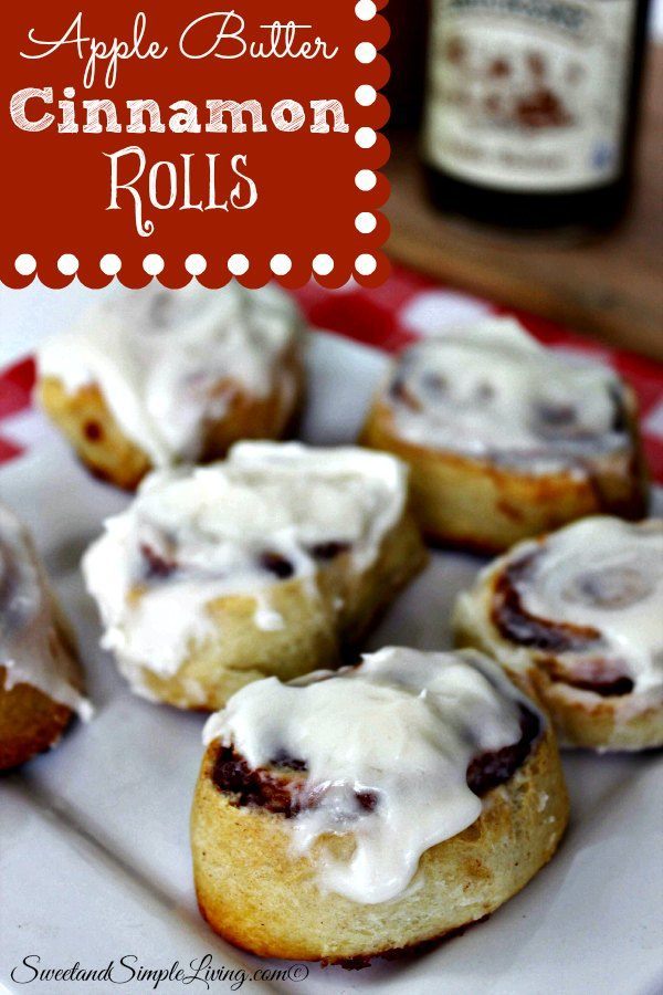 Apple Butter Cinnamon Rolls