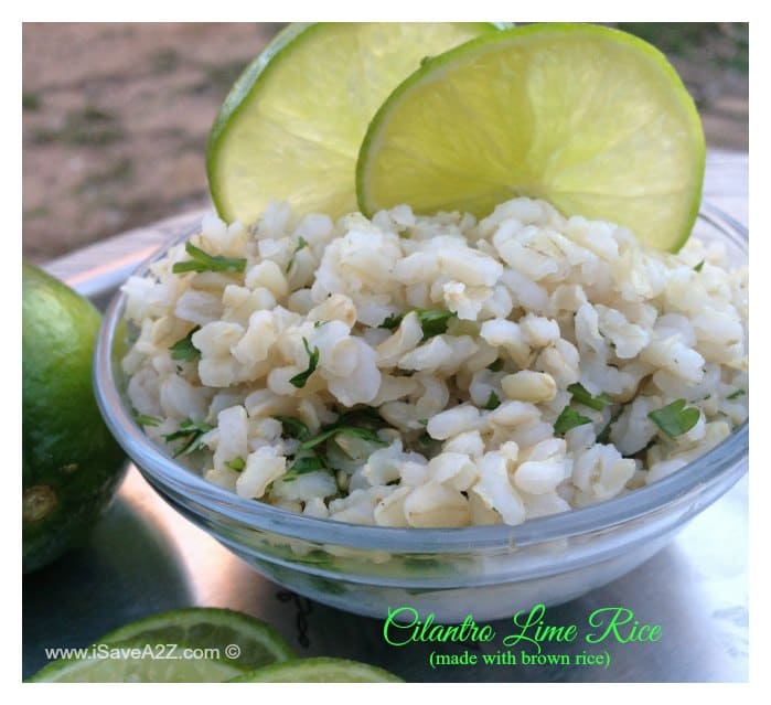 Cilantro Lime Rice Recipe (made with brown rice)