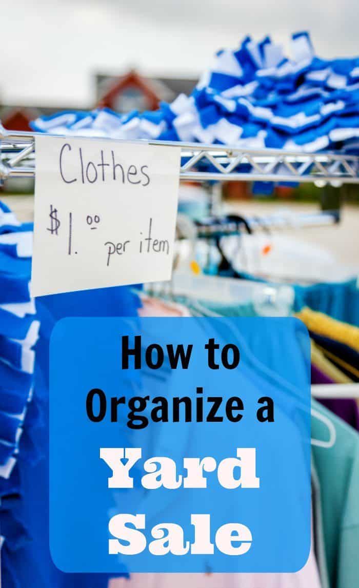 How to Organize a Yard Sale