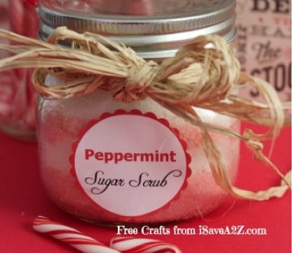 Homemade Peppermint Sugar Scrub Recipe (Free Printable Label Included)