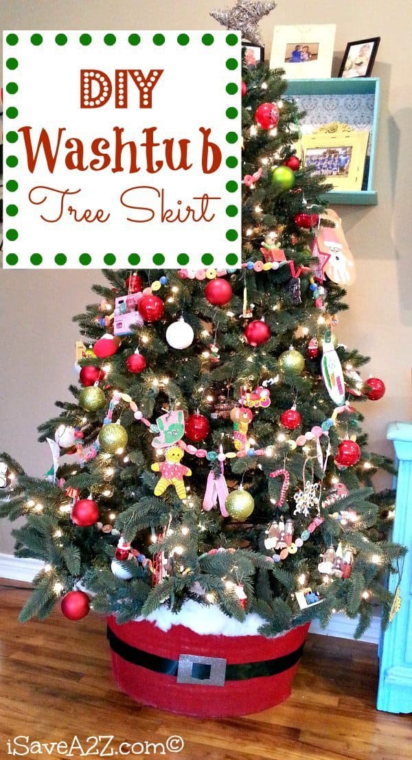 diy washtub tree skirt