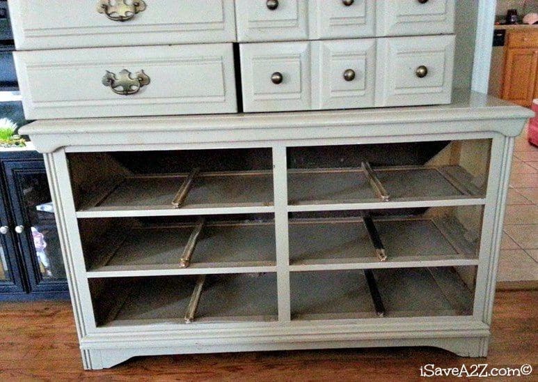 upcycled dresser to entertainment center