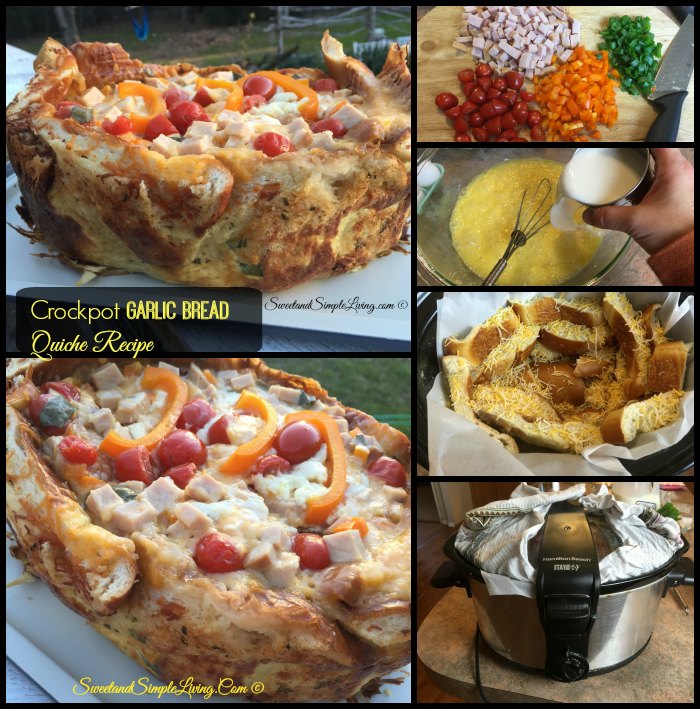How To Make Crockpot Garlic Bread Quiche Recipe