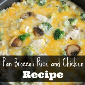Pan Broccoli Rice and Chicken