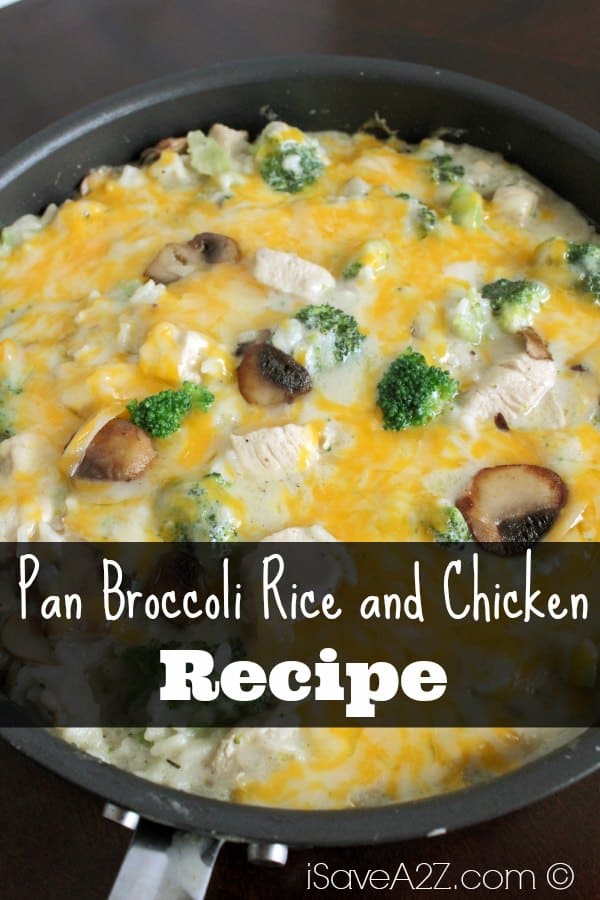 Pan Broccoli Rice and Chicken