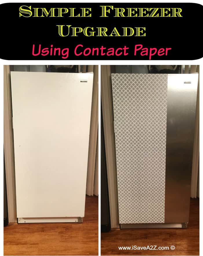 Contact Paper Craft Ideas:  Freezer Update