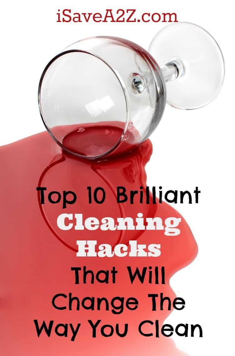 Top 10 Brilliant Cleaning Hacks That Will Change The Way You Clean
