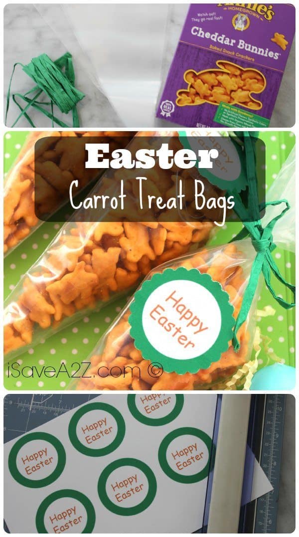 If you're looking for a super easy way to present your cute Easter snacks to match, then these Carrot Easter Treat Bags will be perfect for you!