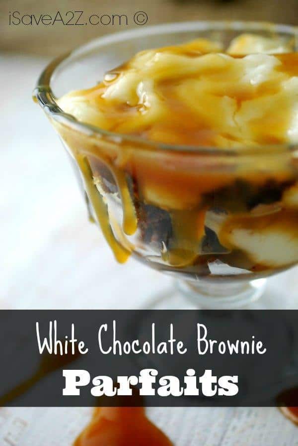 White Chocolate Brownie Parfaits