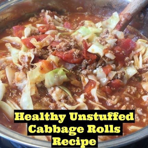 Healthy Unstuffed Cabbage Rolls Soup Recipe - iSaveA2Z.com