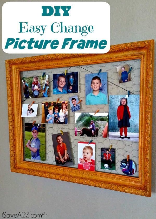 diy easy change picture frame