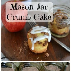 Mason Jar Crumb Cake