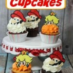 Mario and Peach Cupcakes
