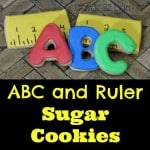 ABC and Ruler Sugar Cookies