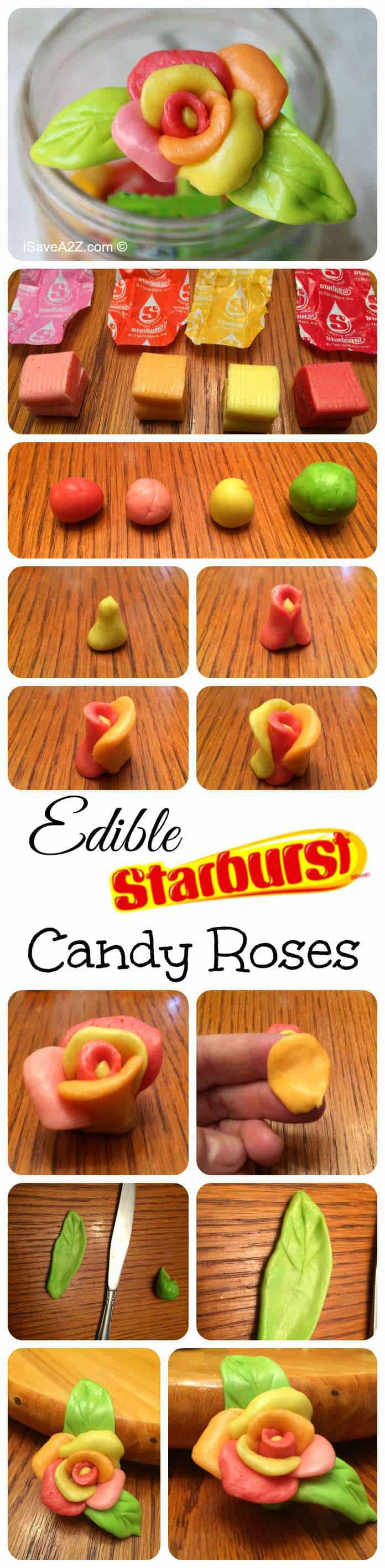 Edible Starburts Candy Roses