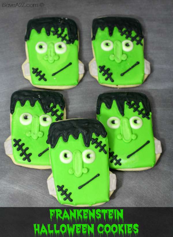 Frankenstein Halloween Cookies