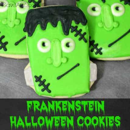 Frankenstein Halloween Cookies