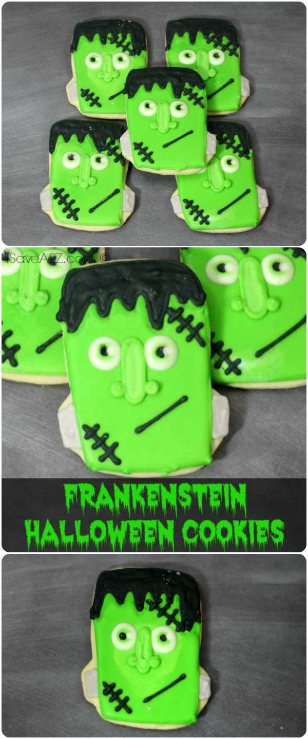 Frankenstein Halloween Cookies