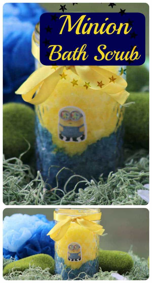 Check our great DIY tutorial for these Minion themed bath scrubs! If you or someone you know is a fan of the Minions, then you should check this out!