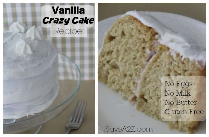 Vanilla Crazy Cake Recipe