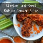 Cheddar and Ranch Buffalo Chicken Strips