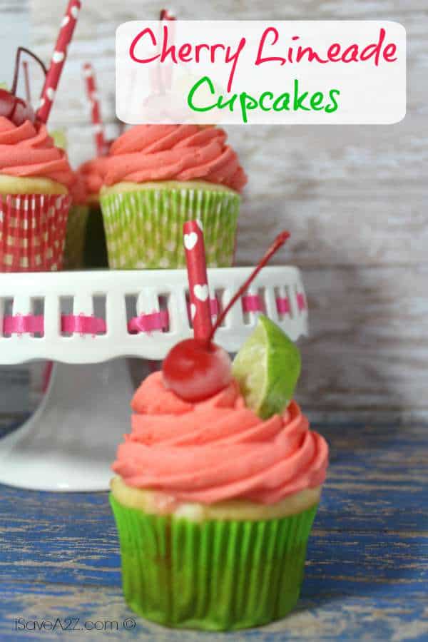 Cherry Limeade Cupcakes