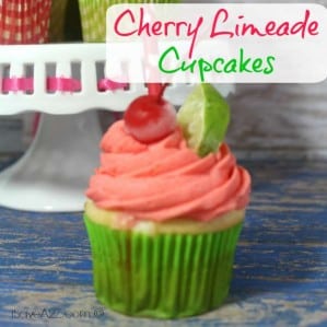 Cherry Limeade Cupcakes