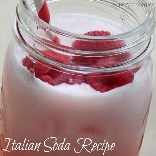 Homemade Raspberry Vanilla Italian Soda Recipe