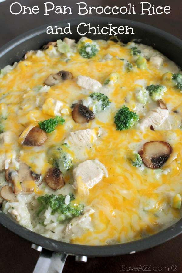 One Pan Broccoli Rice and Chicken