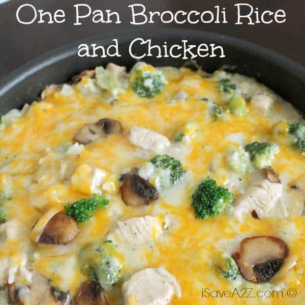 One Pan Broccoli Rice and Chicken