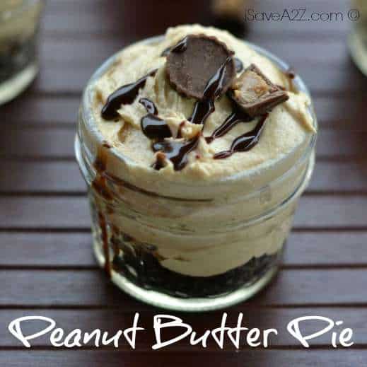 Peanut Butter Pie in a Mason Jar