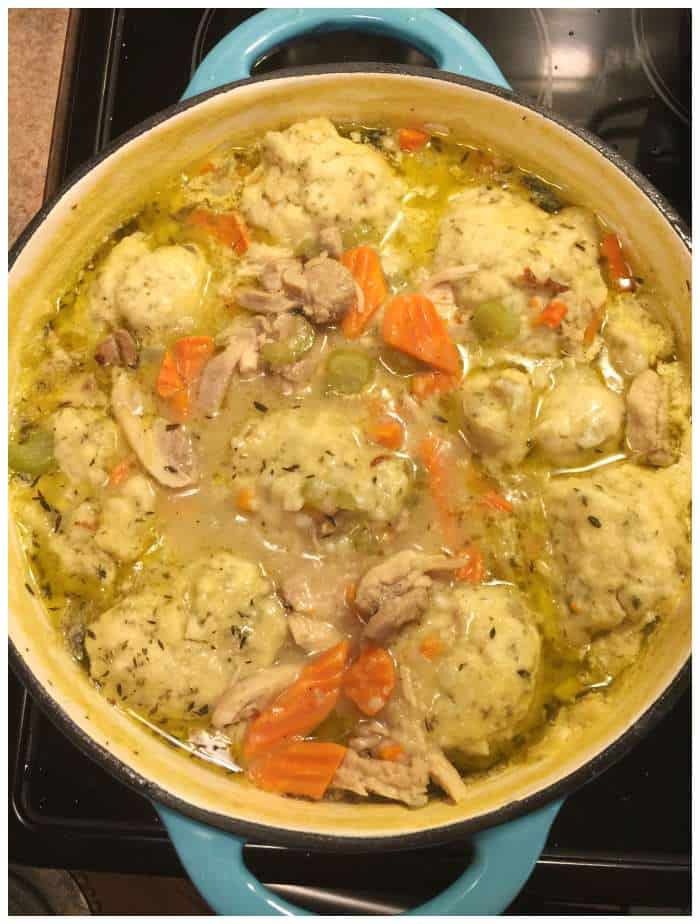 Homemade Chicken and Dumplings from Scratch