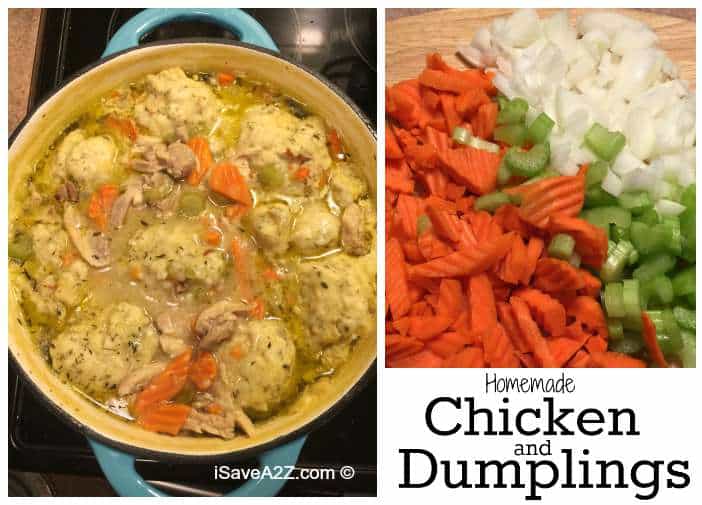 Homemade Chicken and Dumplings from Scratch - iSaveA2Z.com Homemade Chicken and Dumplings from Scratch - iSaveA2Z.com