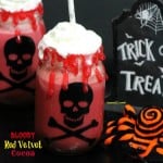 Bloody Red Velvet Cocoa Halloween Drink Idea