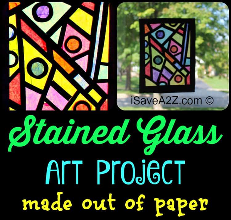 Paper Craft Idea: Stained Glass Art Project