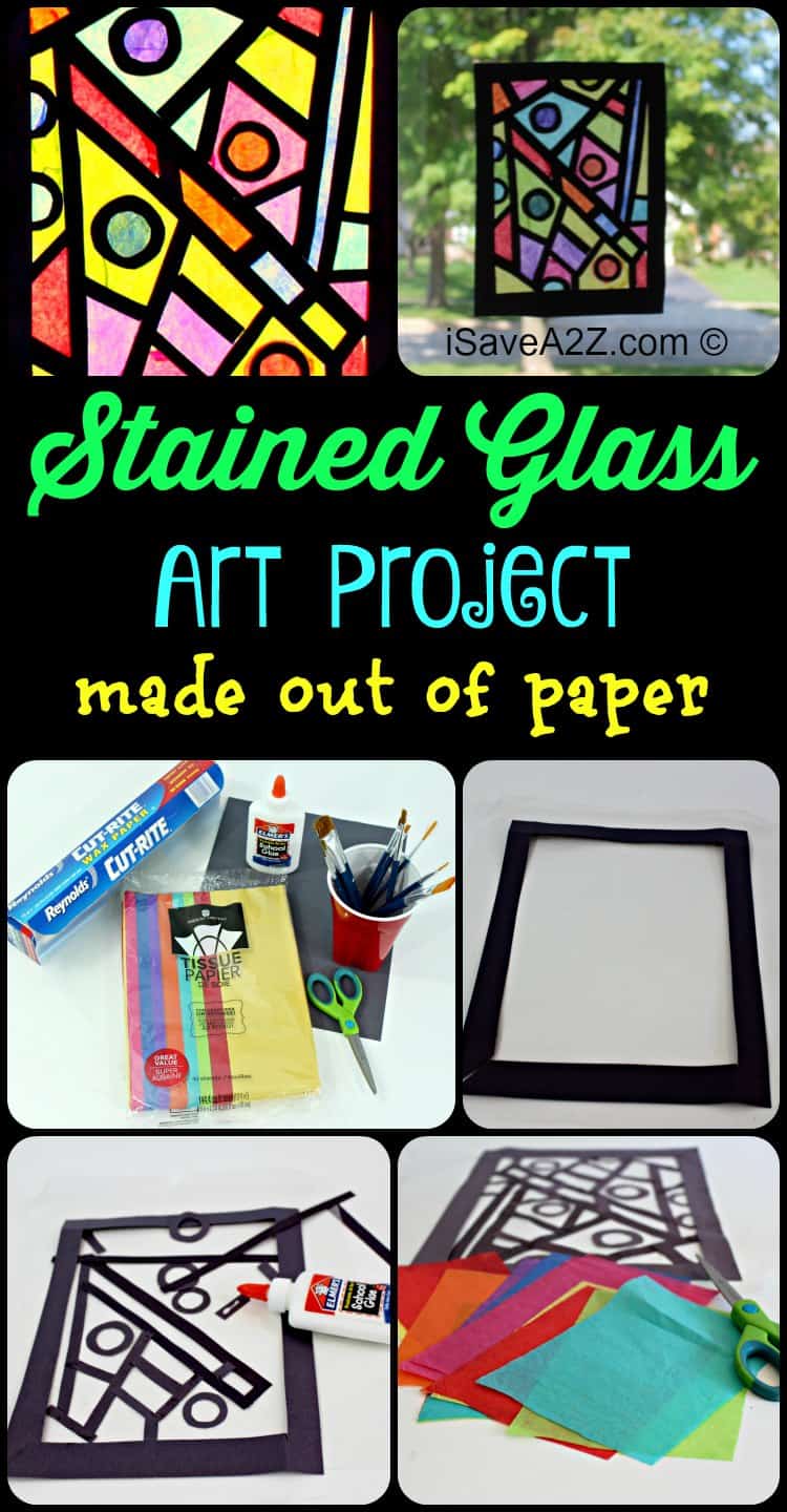 Paper Craft Idea: Stained Glass Art Project