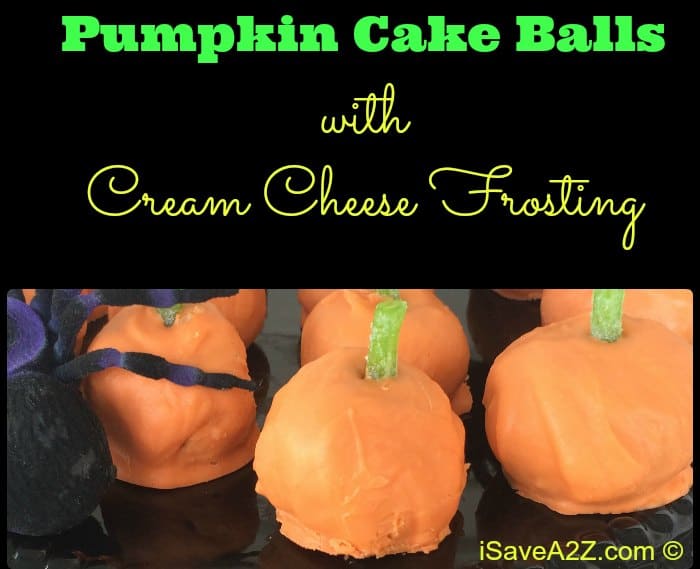 Pumpkin Cake Balls with Cream Cheese Frosting Recipe