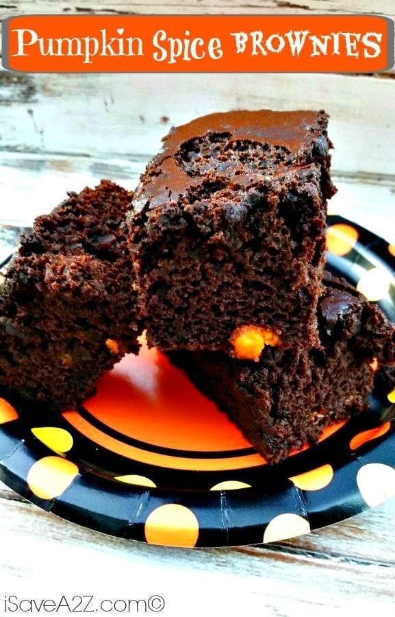 Pumpkin Spice Brownies