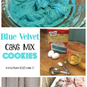 Blue Velvet Cake Mix Cookies Recipe