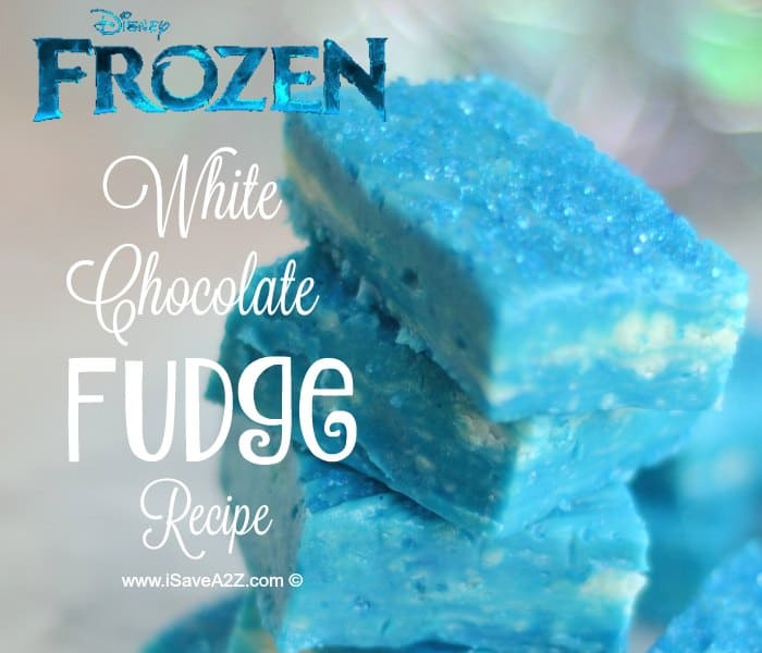 Disney’s Frozen Inspired White Chocolate Fudge Recipe