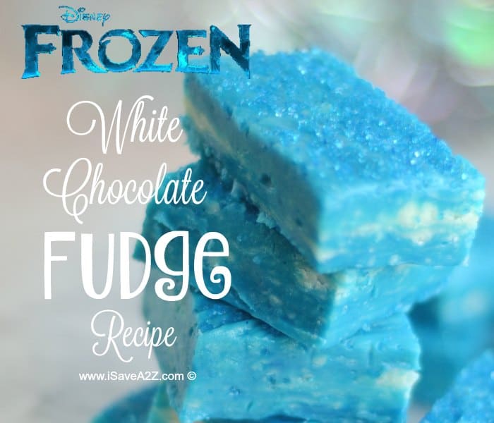 Disney's Frozen Inspired White Chocolate Fudge Recipe