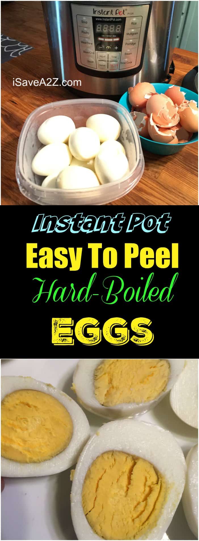 Instant Pot Easy to Peel Hard Boiled Eggs technique