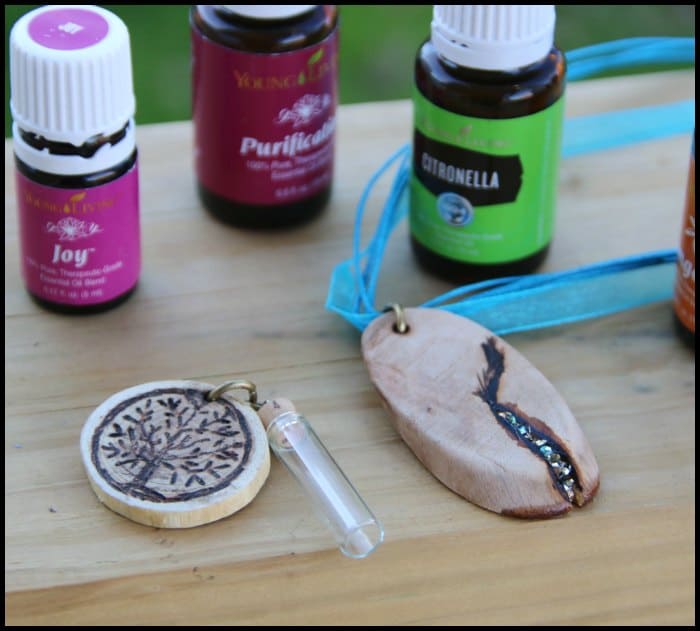 DIY Essential Oils Diffuser Necklace Made out of Wood