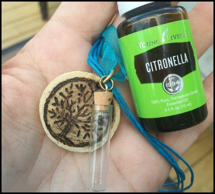 DIY Essential Oils Diffuser Necklace Made out of Wood