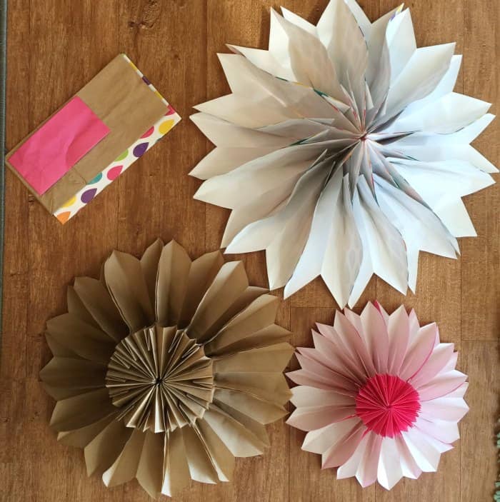 Easy Paper Bag Stars