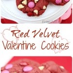 Easy Red Velvet Valentine Cookies